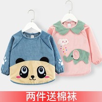 Baby gown winter thickened velvet children Winter cotton foreign fashion men can wear boys to prevent dirty waist