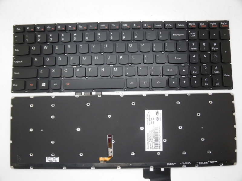 Rtdpart Is Suitable for Lenovo U530 Y50-70 Y50-80 Notebook Keyboard Fr Gr Us Ru