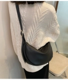 Вместительная и большая белая сумка через плечо, универсальная сумка на одно плечо