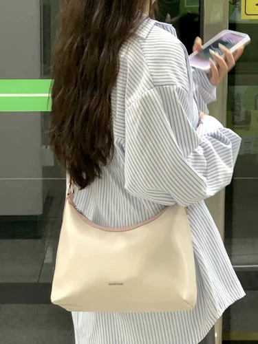 Небольшая дизайнерская розовая вместительная и большая сумка на одно плечо, сумка через плечо, премиум класс