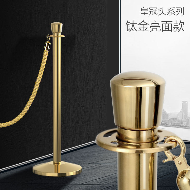 Jinke one meter line crown head guardrail Stainless steel isolation belt railing seat Hotel lanyard security fence Concierge pole