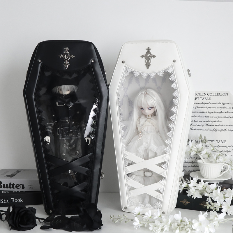 Grumpy Little Mei [Dream of the Shrine Four Points] Original Bjd Crossbody Backpack Coffin Pain Bag Bjd Doll Bag Female Y2K