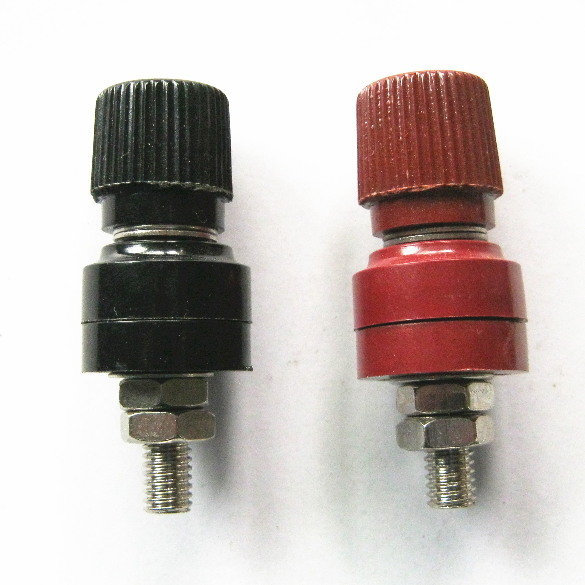 High quality black red M6 high quality JS-333 terminal block terminal block 40 long copper column iron screw inverter terminal block
