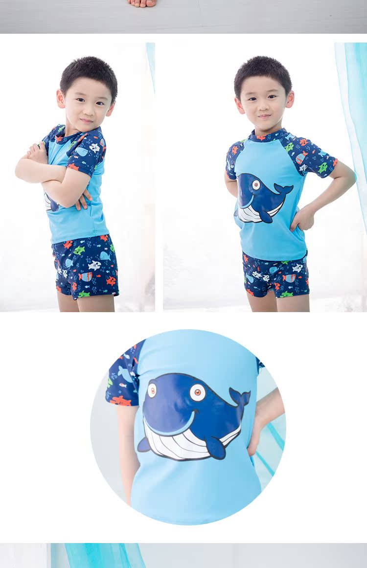 Áo tắm cho trẻ em mùa thu và mùa xuân nóng mùa xuân cho bé trai chia tay áo chống nắng ấm ngắn tay lớn và nhỏ Học sinh đồ bơi nhanh khô đồ bơi dài tay cho bé gái
