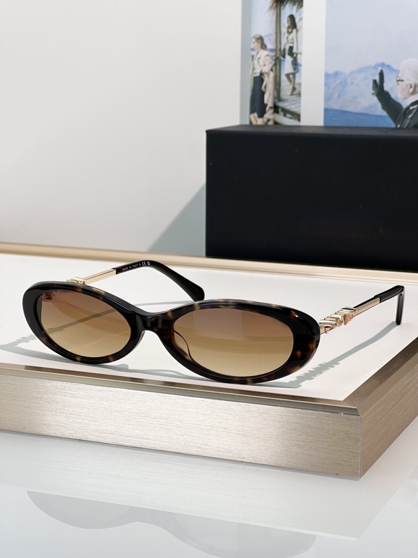 Women's Acetate Sunglasses Ch5565 Fashionable Cat-Eye Sunglasses Anti-Uv Polarized Sunglasses