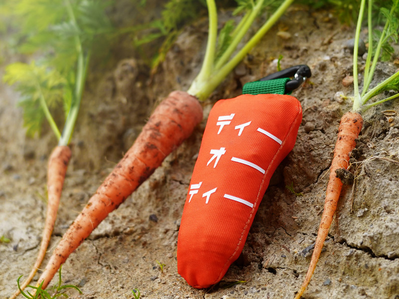 DOD carrot environmental storage bag shopping bag NINJIN FOR THE FUTURE BG1-924-OR