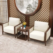 VIP conference reception lounge area business office sofa combination simple leather sofa single seat