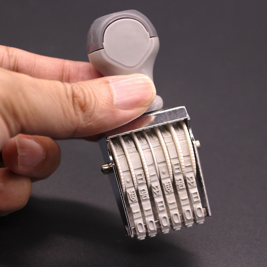 6-bit rotating wheel seal Rubber Digital adjustable number Price Number combined print 0-9 Number of small numbers high 0 4cm 4cm