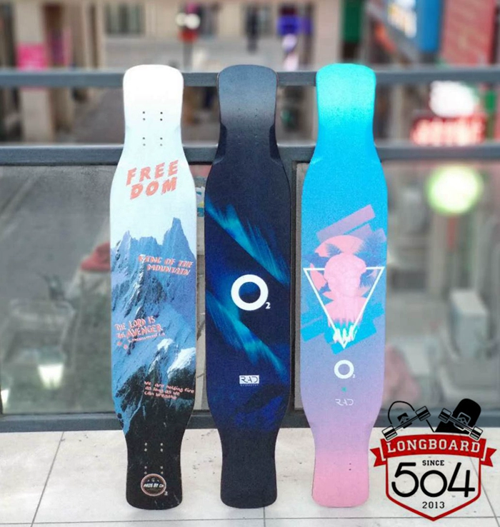 RAD Oxygen Professional Long Board PROS Tên chung Snow Mountain Tiger Dancing Dance Board Ván trượt Bàn chải phẳng Đường mới bắt đầu Toàn năng - Trượt băng / Trượt / Thể thao mạo hiểm