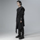 Decadent elements dark cloak windbreaker thin cape jacket hooded personality original men's trendy gothic knee-length robe