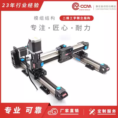 CCM timing belt sliding table module aluminum extrusion material linear electric sliding table stepping servo motor high speed module