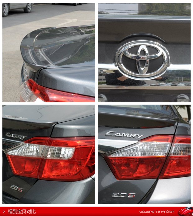 Đuôi xe Toyota Camry 06-15 đuôi mới Camry 6 6 7 7 thế hệ Camry sửa đổi đuôi áp lực ban đầu đuôi gió pista