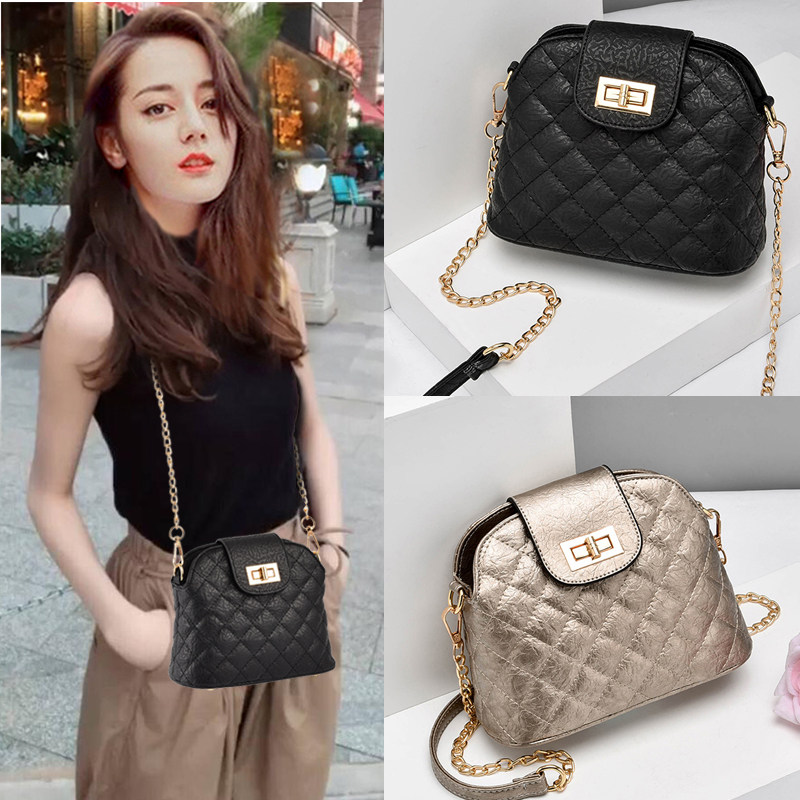 Bag women 2021 new trendy shoulder Messenger bag fashion foreign style all-match chain genuine leather high-end sense small bag women summer