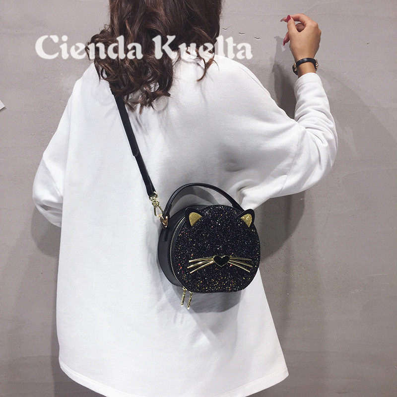 Light luxury brand bag 2021 new tide single shoulder bag casual fashion pack small round bag cartoon bag