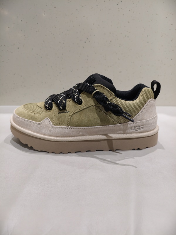 Ugg Spring New Men's Fashionable and Comfortable Solid Color Flat-Soled Two-Tone Lace-Up Street Style Casual Shoes 1169493