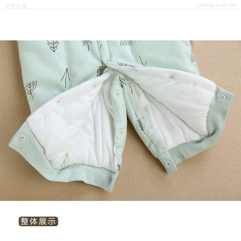 Mùa thu và mùa đông người đàn ông và phụ nữ em bé dày quần áo quilted cotton ấm những người cotton cotton sơ sinh ra ngoài áo khoác cotton bodysuit bé trai 0-24 tháng