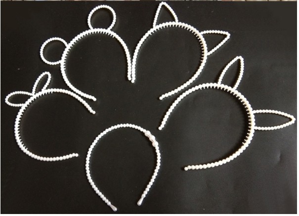 New plastic pearl hair band cat ears Rabbit ears Bear ears bow fashion fresh beauty hair accessories