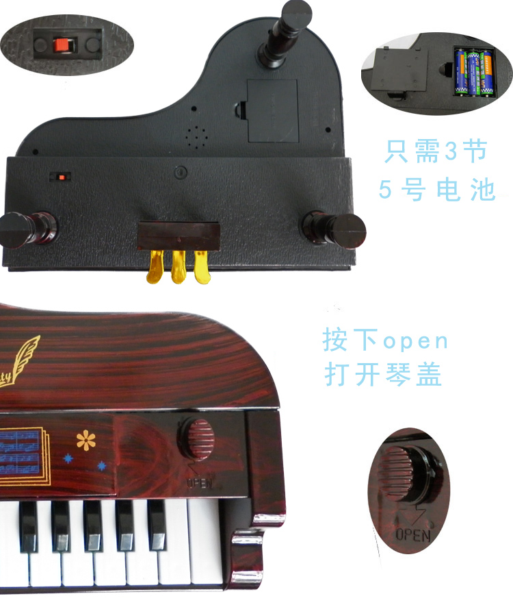 Mô phỏng đàn piano có thể chơi giáo dục sớm nhỏ đồ chơi đàn piano nhỏ người mới bắt đầu bàn phím bé con nhạc cụ âm nhạc