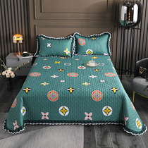 Pure cotton cotton bed cover thickened sheets sandwich tatami Kang cover blanket non-slip machine washable mattress protective cover