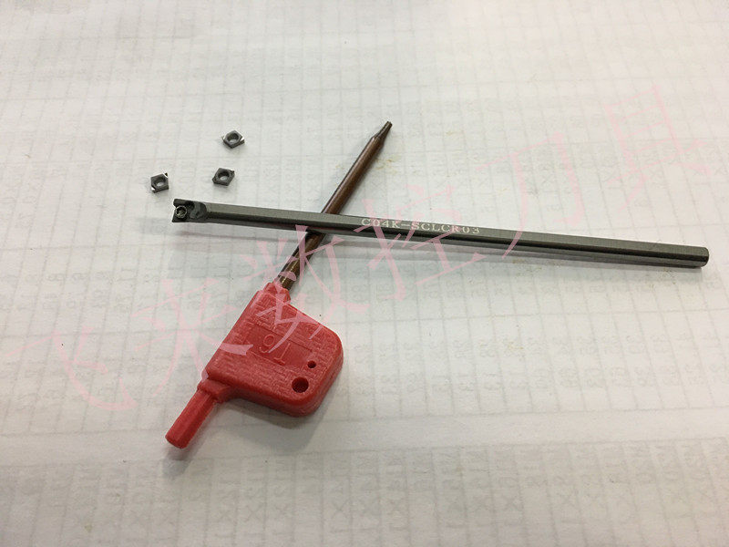 CNC tungsten steel small inner hole knife rod 95 degrees C04K-SCLCR03 small boring tool processing 5MM