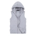 Áo khoác thể thao nam trùm đầu áo len mỏng cardigan dây kéo trùm đầu không tay áo vest nam
