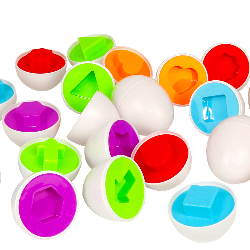 Special simulation eggs insert blocks for children baby puzzle toys plastic pairing smart eggs twist eggs