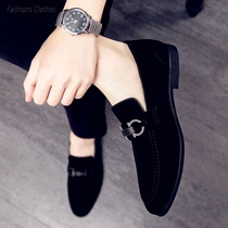 Hong Kong tide bean shoes in 2021 new male casual leather shoes are leather bean shoes driving mens shoes