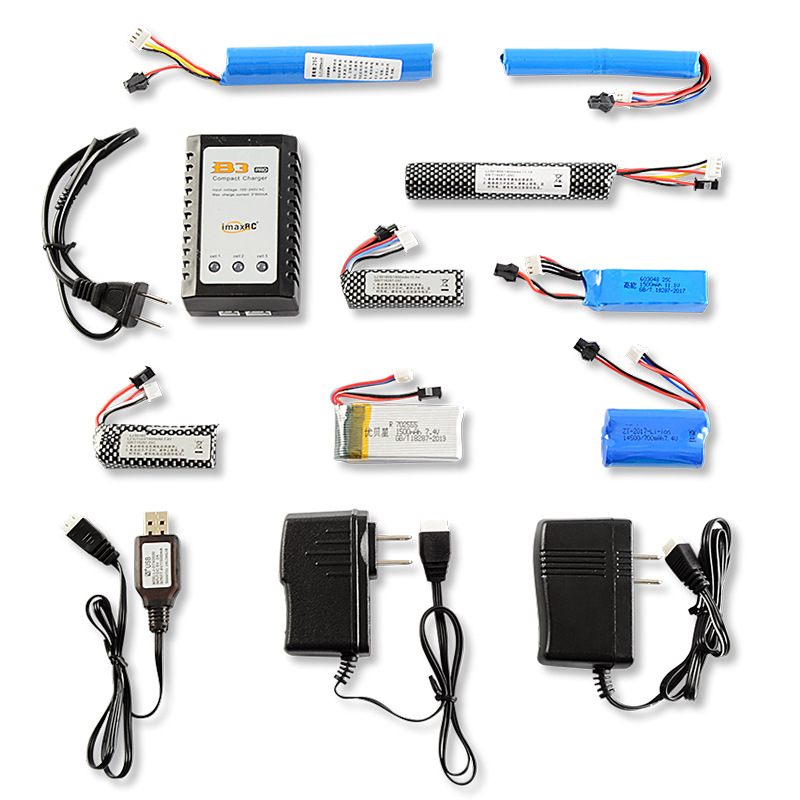 Water absorbent bullet gun lithium battery 6v7 4v11 1vB3 balance charging cable Jinming Steady Lehui Toy Gun Battery