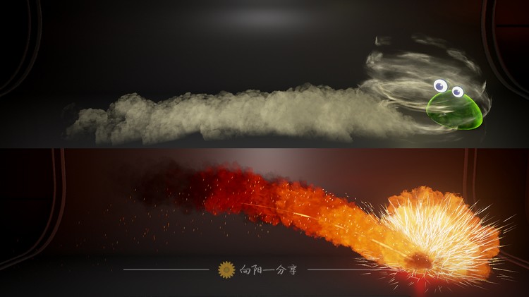 Luos's Four Elements 火焰拖尾能量阵法群山技能特效