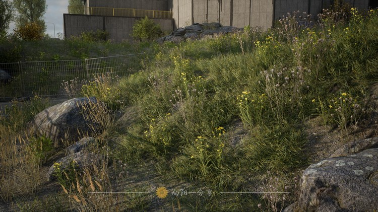 Highway - Environment 自然写实场景高速公路施工现场铁路牌工地建筑素材