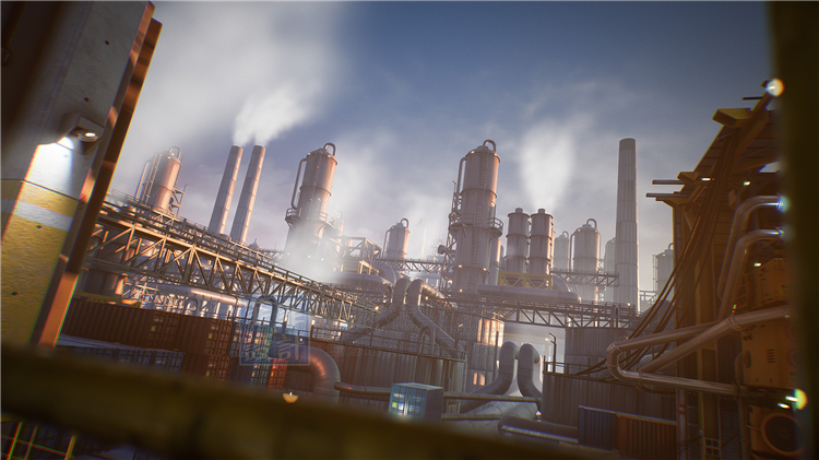 UE4 虚幻4 大型汽车工厂重型卡车生产线办公区车间工业场景3D_61600e96.jpg
