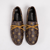 Summer breathable Bean shoes leather 35 36 37 small size mens shoes youth Korean version of small leather shoes soft bottom size 4748