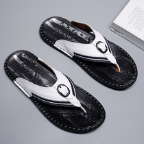 Flip-flops male tide personality non-slip Sandals leather soft bottom 2020 new slippers Men Outdoor Sandals sandals summer