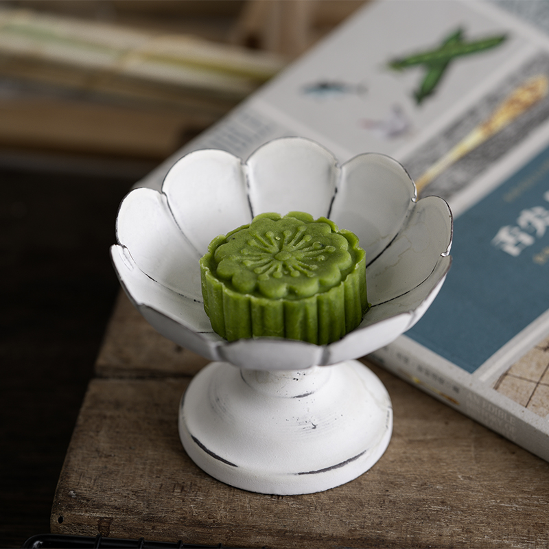 Nanshi｜Matcha Mung Bean Cake Mung Bean Cake Tabletop Cranberry Snacks Cakes Refreshments No Sucrose and Reduced Sugar 8 Pieces