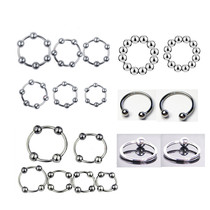 Mens stainless steel metal lock ring JJ ring penis ring penis ring adult alternative sex toy