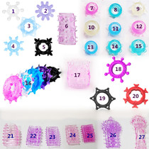 Mens solid fine lock fine ring Sun ring Crystal mace ring Caterpillar fun thorn set Couple flirting massage toy