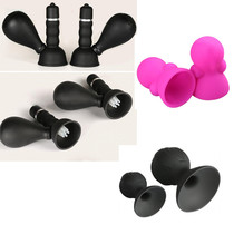 Breast shaking massager stimulates the woman with a breast pump shaker and couples flirts teasing adult sentimental supplies