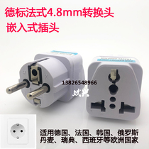 German Standard Two Round Heads Thailand Korea Egypt Turkey Russia Charger Power Plug Conversion Socket