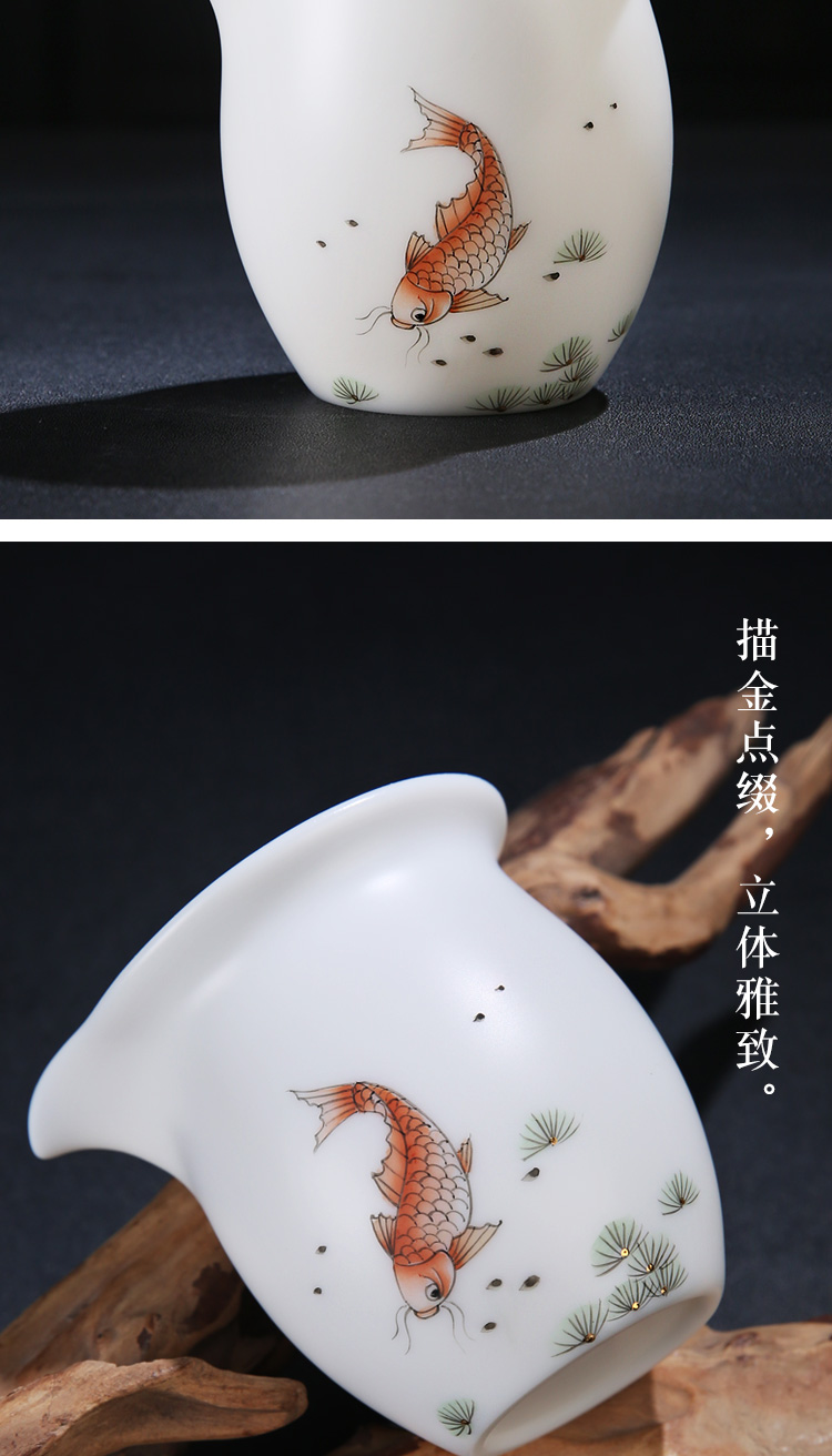 The Product porcelain sink the see colour white porcelain fair keller of tea tea tea sea points exchanger with the ceramics filter suit pure manual kung fu tea set