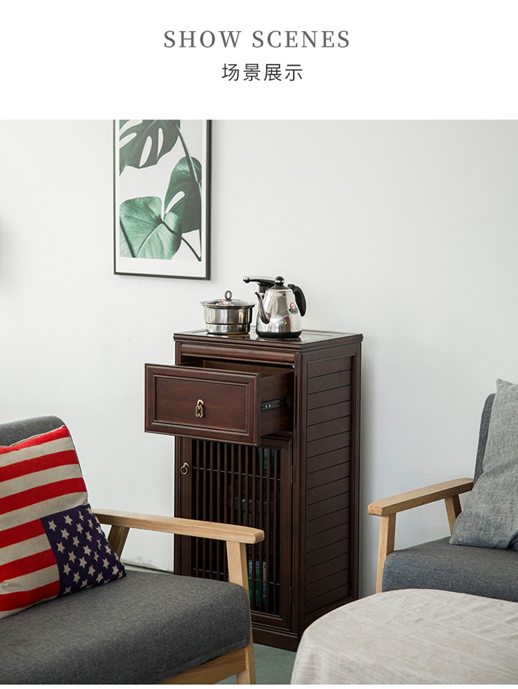 Porcelain sink walnut color what bamboo tea tea ano multilayer frame tea tea edge ark, sitting room tea shelf