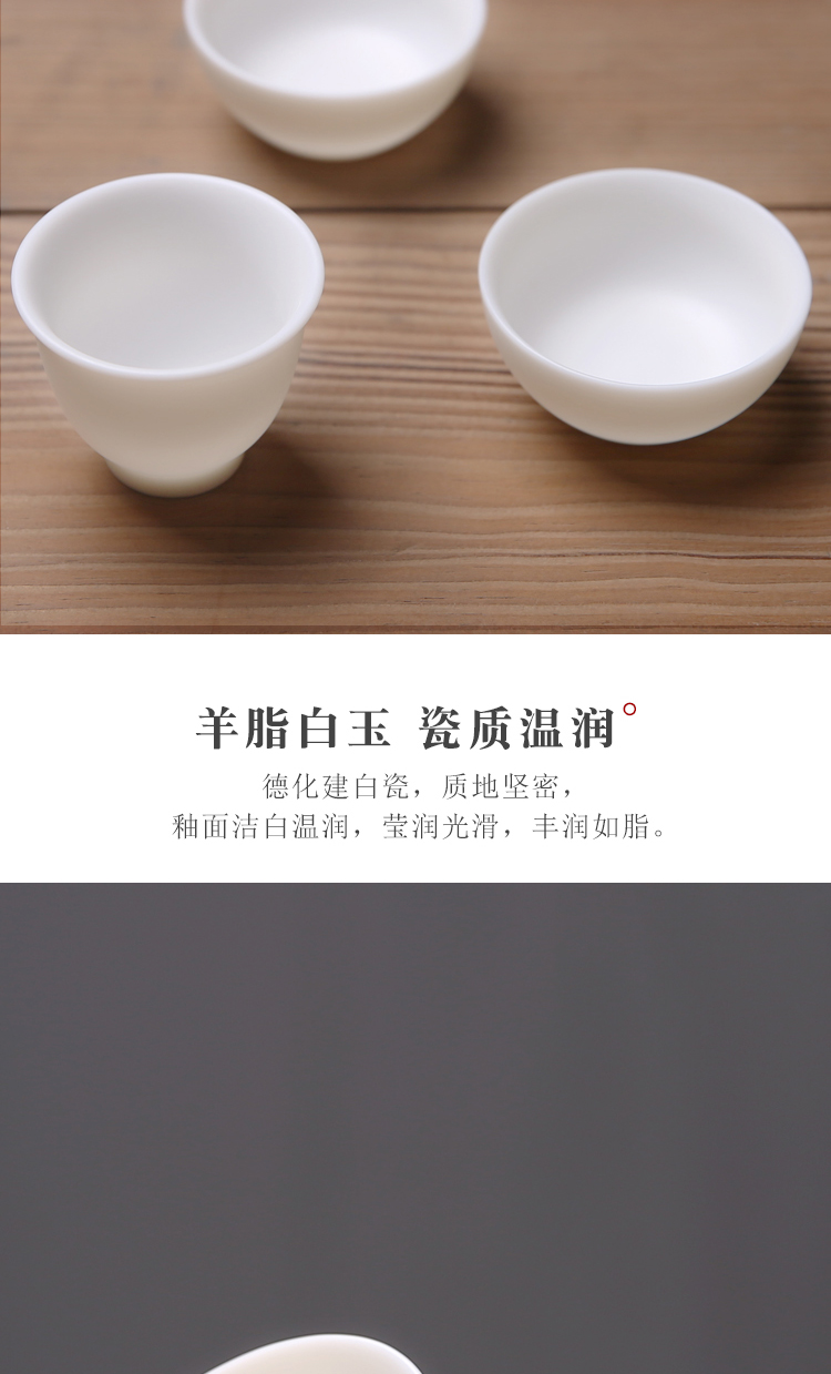 The Product dehua white porcelain porcelain remit travel tea set crack cup portable travel car is suing household ceramic cups, glass