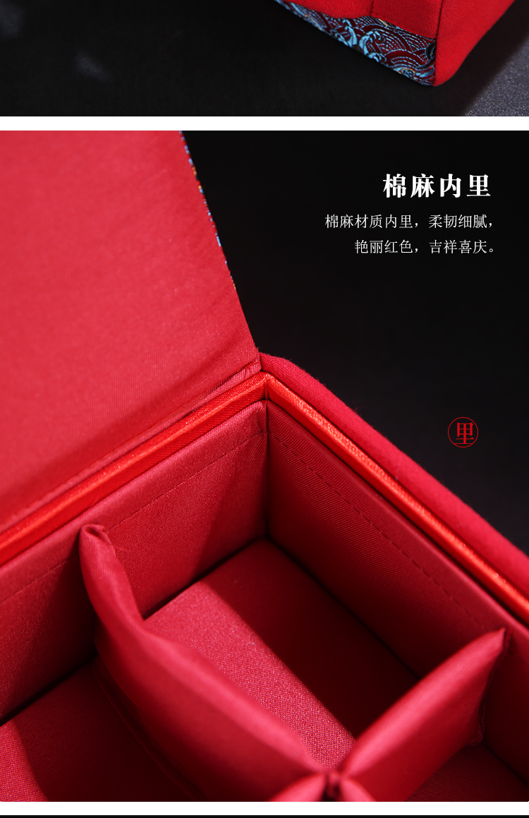 The Product porcelain send small gifts suit tea caddy fixings box sealed storage ceramic tea set custom portable travel