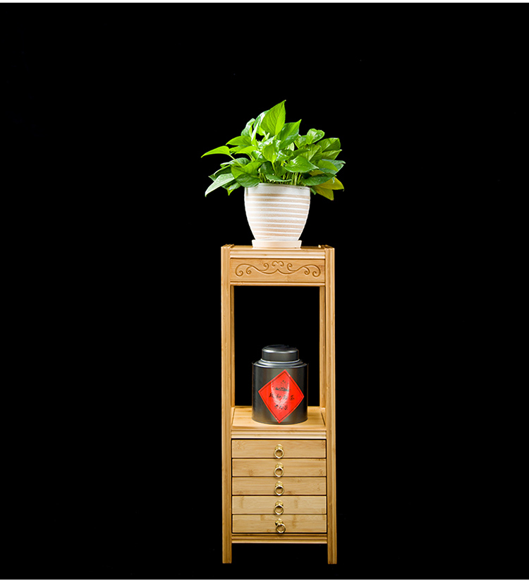 The Product antique porcelain remit pu - erh tea flower flower multilayer nanzhu pu 'er household contracted and I the drawer multifunctional shelf