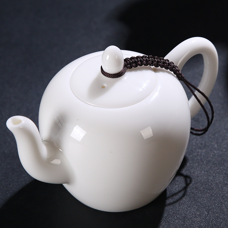 The Article aboriginal dehua porcelain sink jade porcelain beauty pot with filter hole ceramic teapot white porcelain ewer