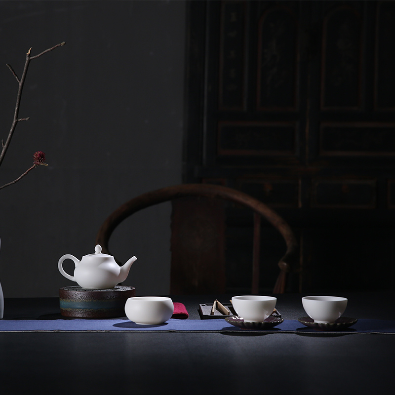 The Product dehua white porcelain cup white jade porcelain porcelain remit the master cup of personal tea sample tea cup not glaze undressed ore cup