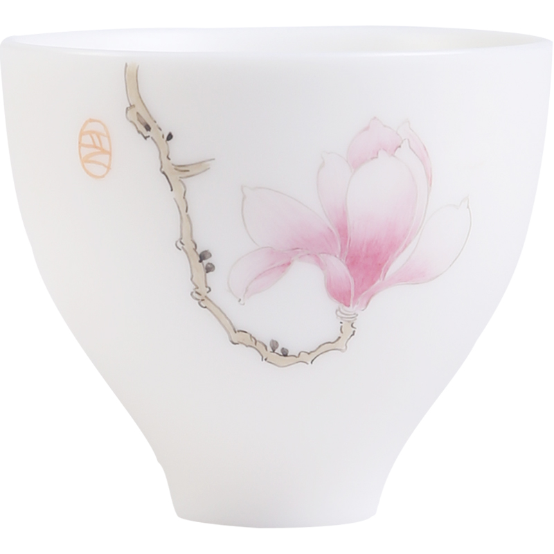 The Product white porcelain dehua porcelain remit built demand zen masters cup hand - made powder enamel glaze thin foetus sample tea cup single CPU