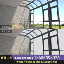 Intelligent electronically controlled dimming glass film atomized glass projection energized transparent high-definition self-adhesive film color-changing glass partition