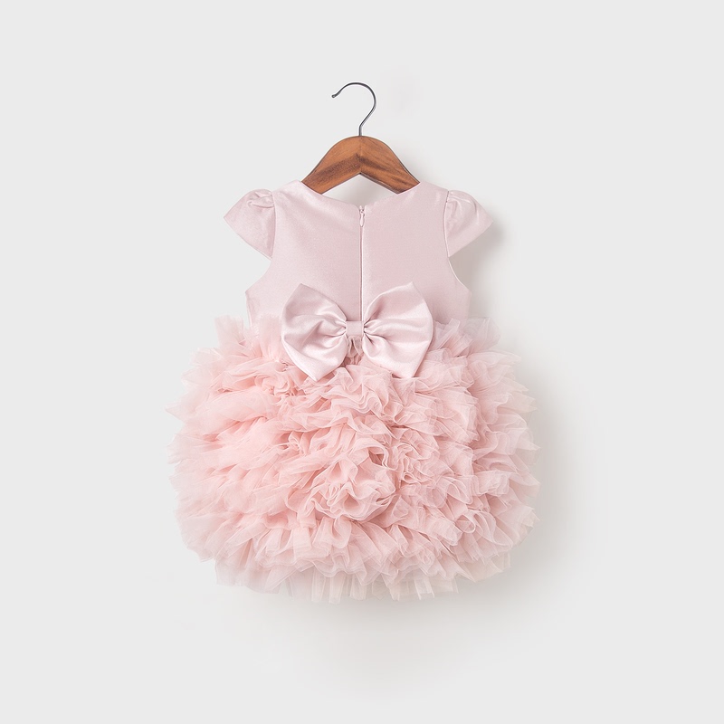 Mubenshang Baby's First Birthday Dress, Baby Girl's 100-Day Celebration Dress, Stylish Dress for Birthday, Princess Dress