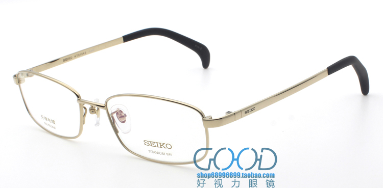 Kính chính hãng SEIKO Seiko nam kính titan nguyên chất khung siêu nhẹ full frame nữ mẫu gương cận thị quang học HT01049 kính chống tia uv