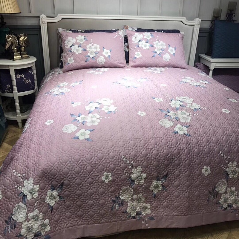 Tăng kích thước quá khổ 60S cotton dài chủ yếu chăn bông đa năng phong cách châu Âu Khăn trải giường cao cấp ba mảnh ga trải giường đơn